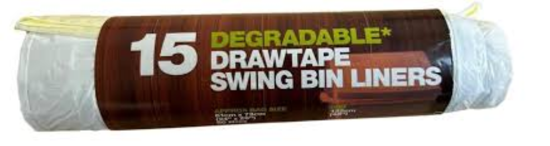 DEGRADABLE DRAWTAPE SWING BIN LINERS 24  X29